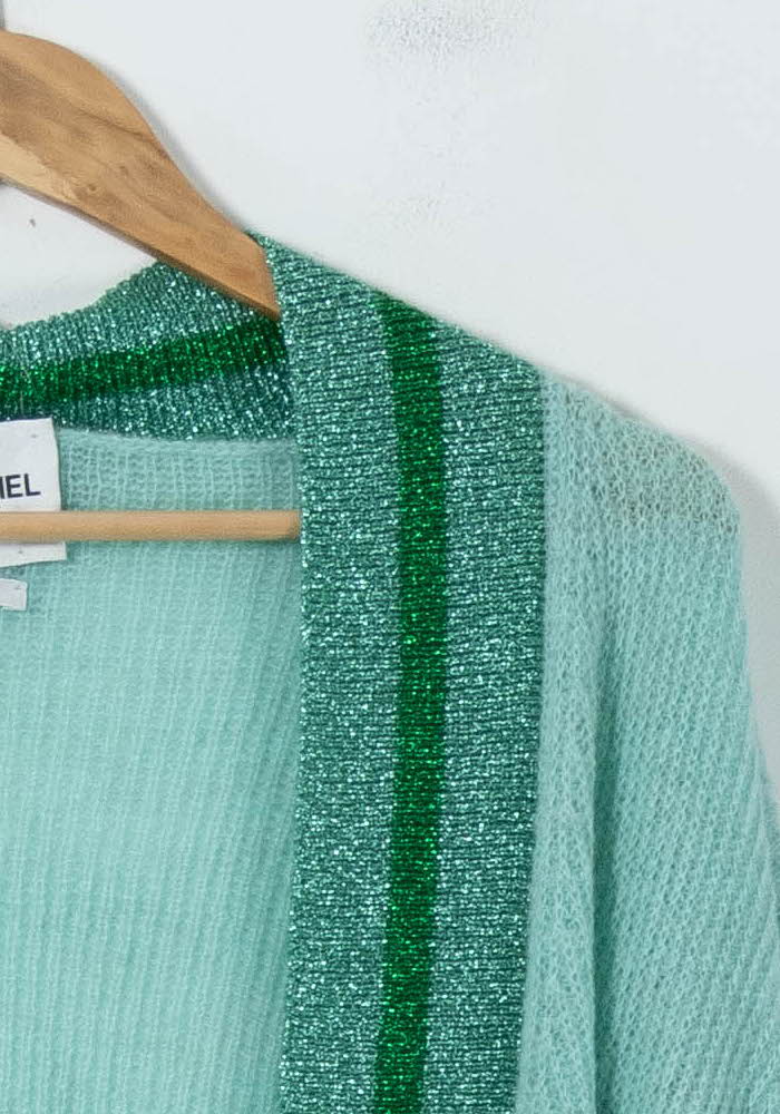 Cardigan Vert clair et Vert foncé - Taille S/36 de la marque Essentiel Antwerp | PARAD91576 - Vendu par Paradigme - Image 3