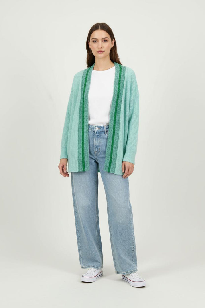 Cardigan Vert clair et Vert foncé - Taille S/36 de la marque Essentiel Antwerp | PARAD91576 - Vendu par Paradigme - Image 1