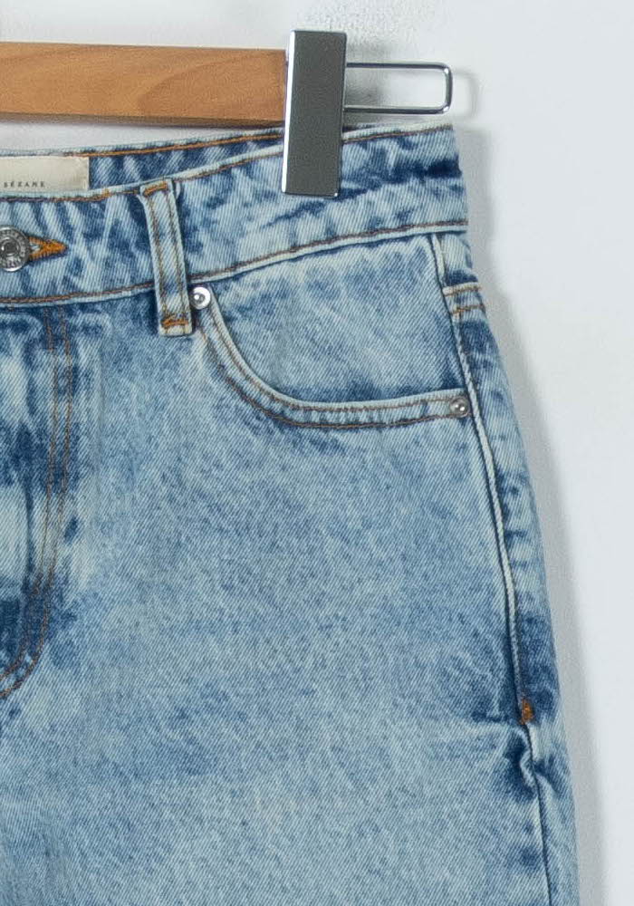 Jean Large Bleu - Taille S/36 de la marque Sézane | PARAD91577 - Vendu par Paradigme - Image 3