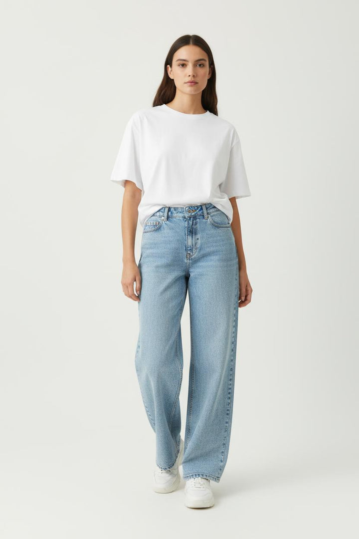 Jean Large Bleu - Taille S/36 de la marque Sézane | PARAD91577 - Vendu par Paradigme - Image 1