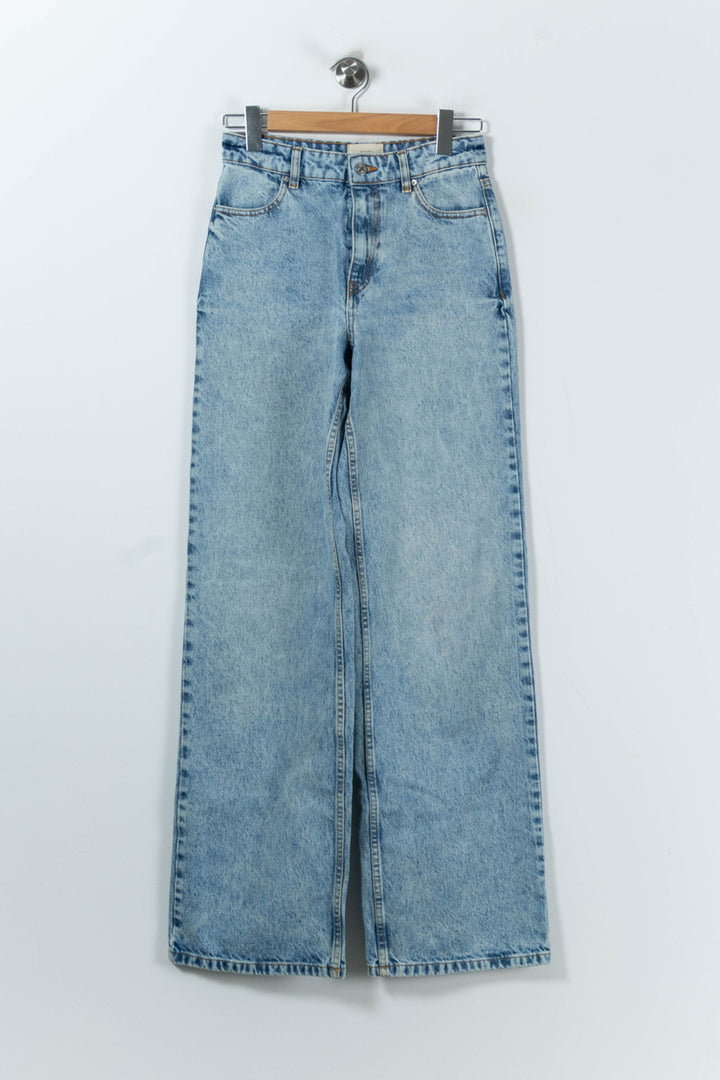 Jean Large Bleu - Taille S/36 de la marque Sézane | PARAD91577 - Vendu par Paradigme - Image 2