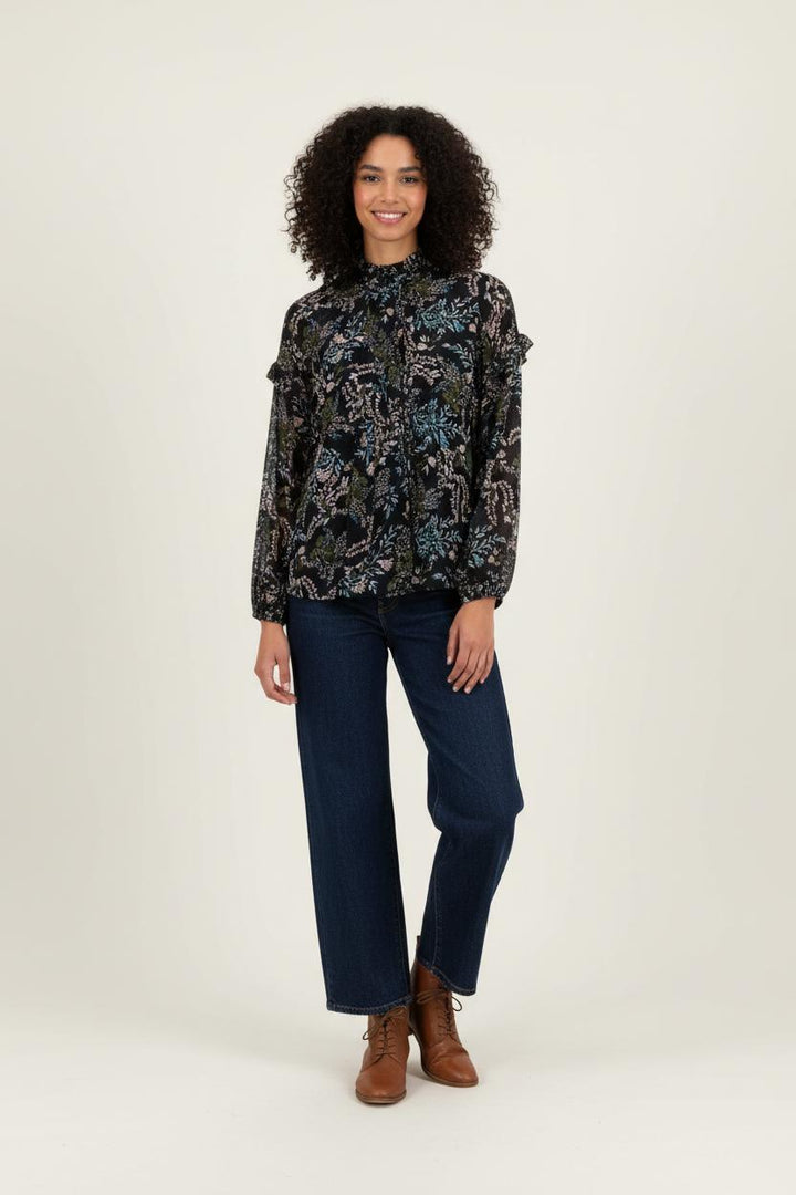 Blouse Noire et Verte - Taille XS/34 de la marque Kookai | PARAD91583 - Vendu par Paradigme - Image 1