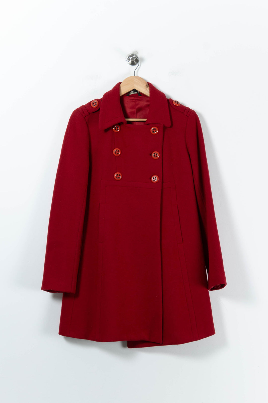 Manteau Rouge - Taille M/38 de la marque Tara Jarmon | PARAD91584 - Vendu par Paradigme - Image 2