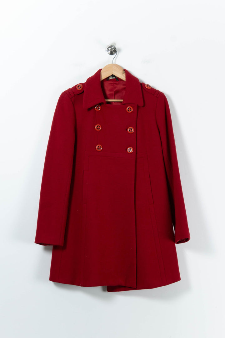 Manteau Rouge - Taille M/38 de la marque Tara Jarmon | PARAD91584 - Vendu par Paradigme - Image 2