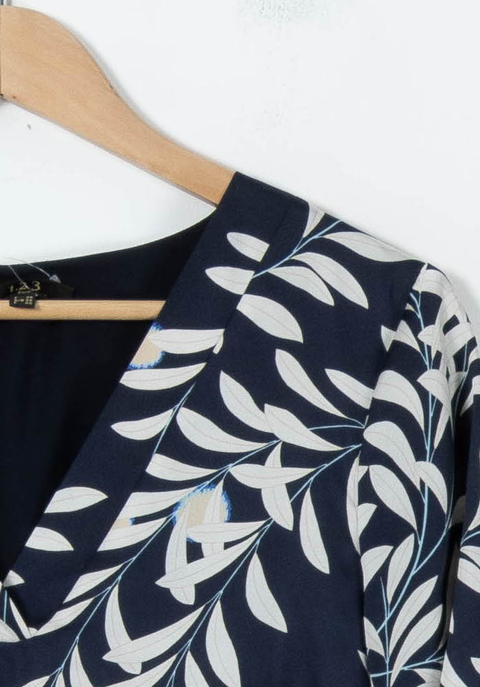 Robe Courte Bleue et Blanche - Taille M/38 de la marque Maison 123 | PARAD91594 - Vendu par Paradigme - Image 3