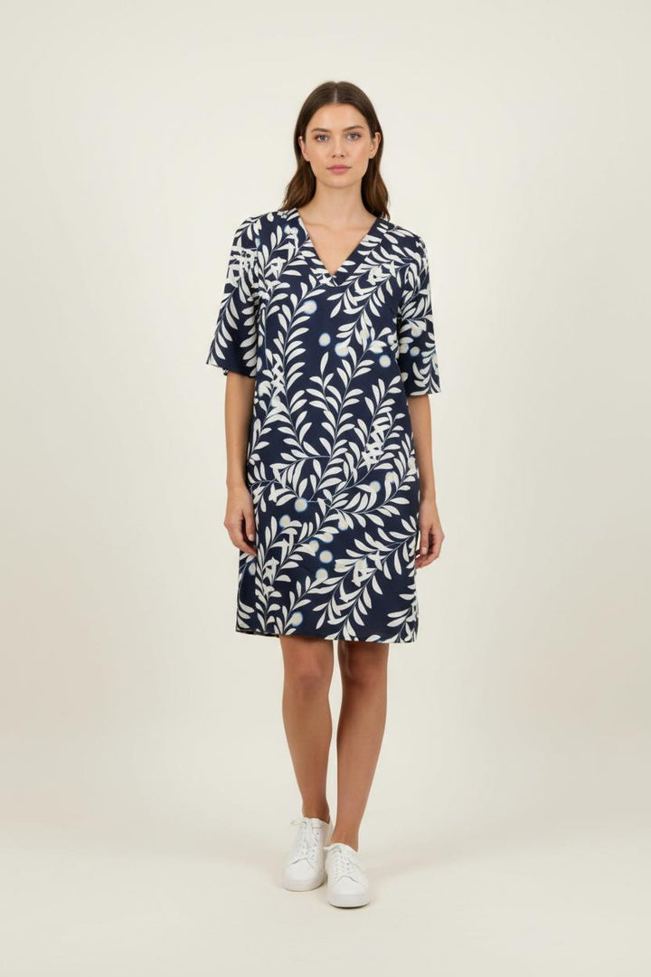 Robe Courte Bleue et Blanche - Taille M/38 de la marque Maison 123 | PARAD91594 - Vendu par Paradigme - Image 1