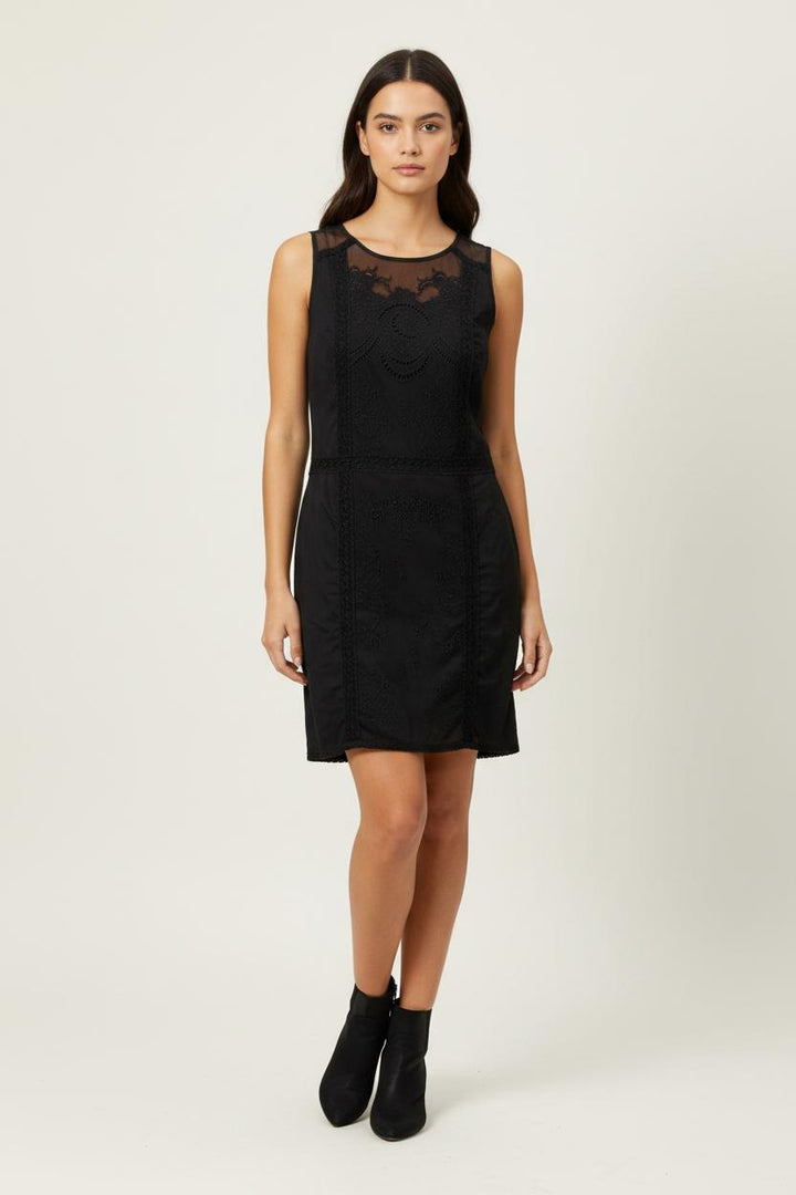 Robe Droite Noire - Taille M/38 de la marque Caroll | PARAD91597 - Vendu par Paradigme - Image 1