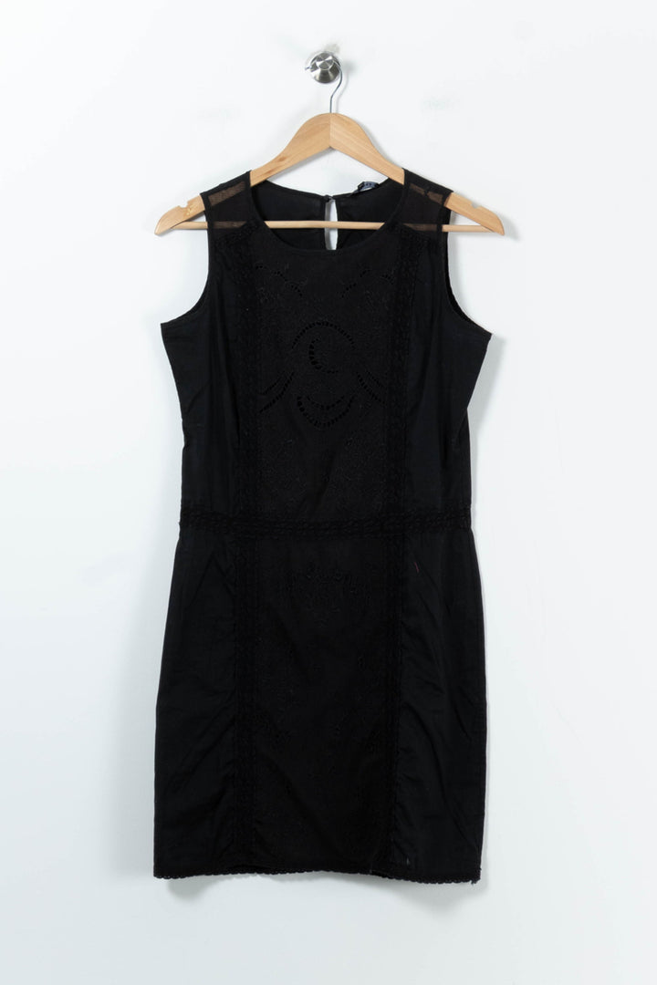 Robe Droite Noire - Taille M/38 de la marque Caroll | PARAD91597 - Vendu par Paradigme - Image 2