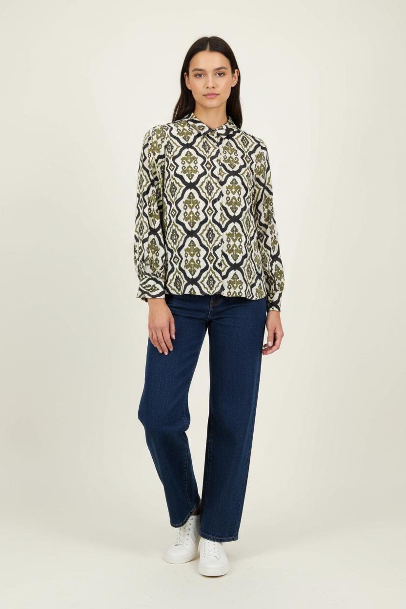 Chemise Verte et Noire - Taille M/38 de la marque La Petite Etoile | PARAD91598 - Vendu par Paradigme - Image 1