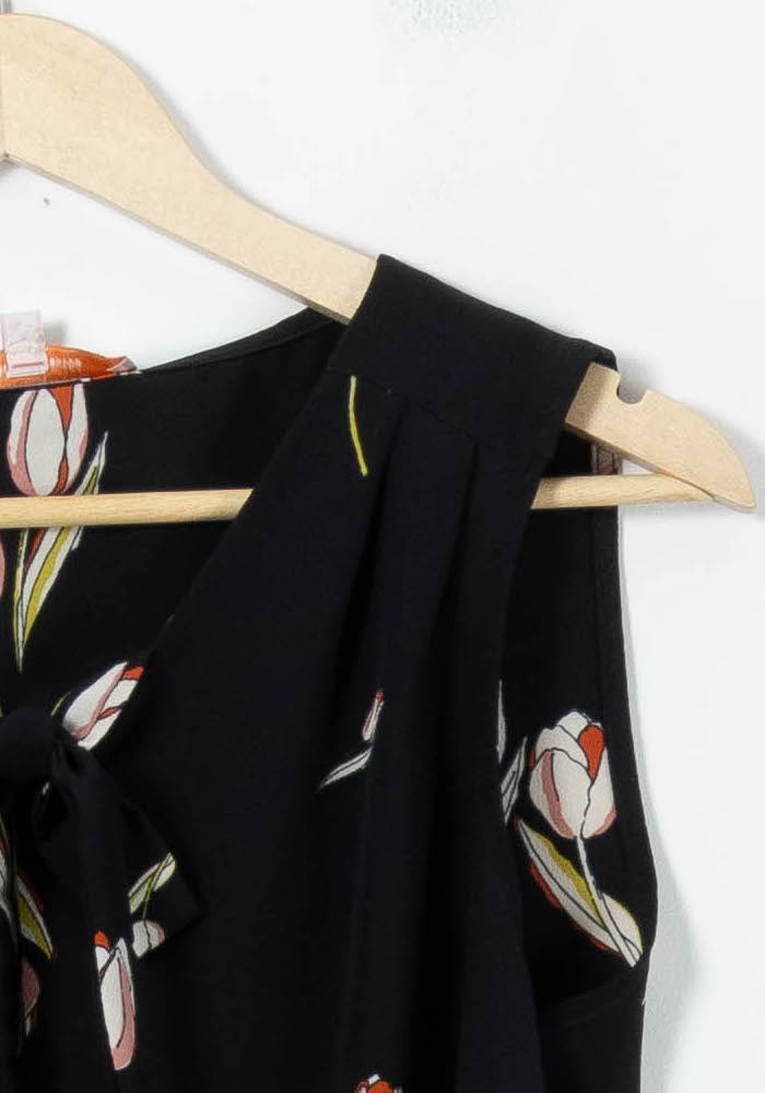 Blouse Sans Manches Noire - Taille M/38 de la marque La Fée Maraboutée | PARAD91599 - Vendu par Paradigme - Image 3