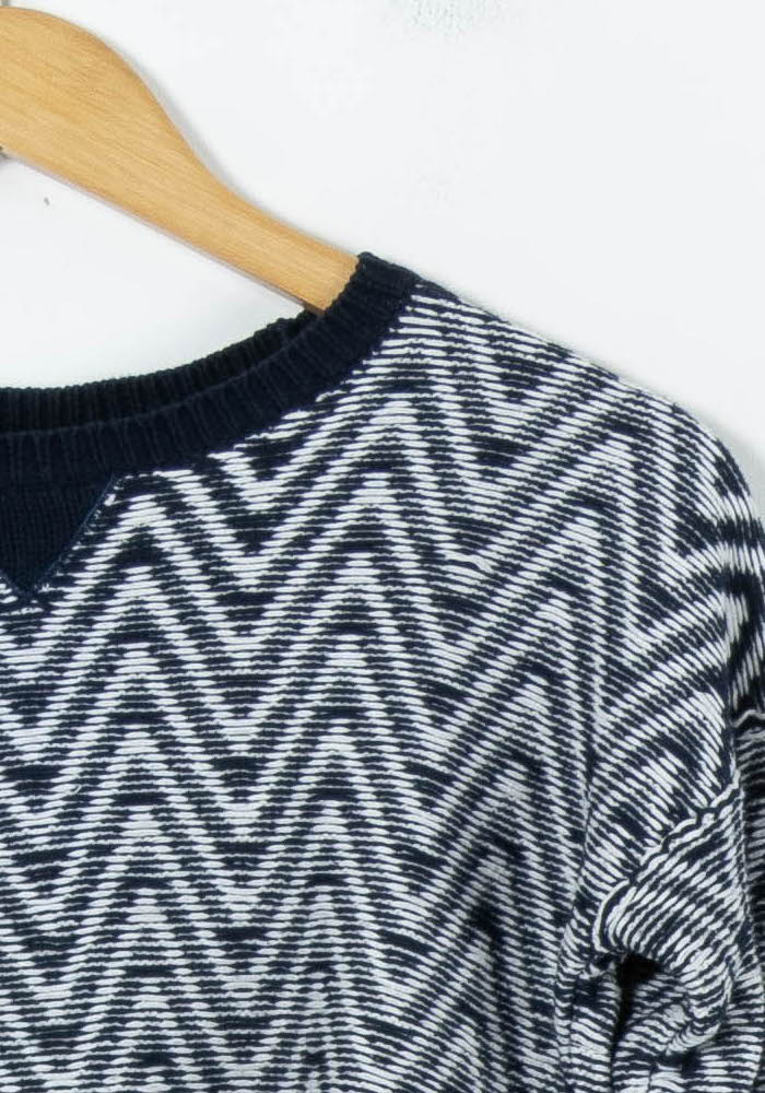 Pull Bleu et Blanc - Taille XS/34 de la marque Suncoo | PARAD91605 - Vendu par Paradigme - Image 3