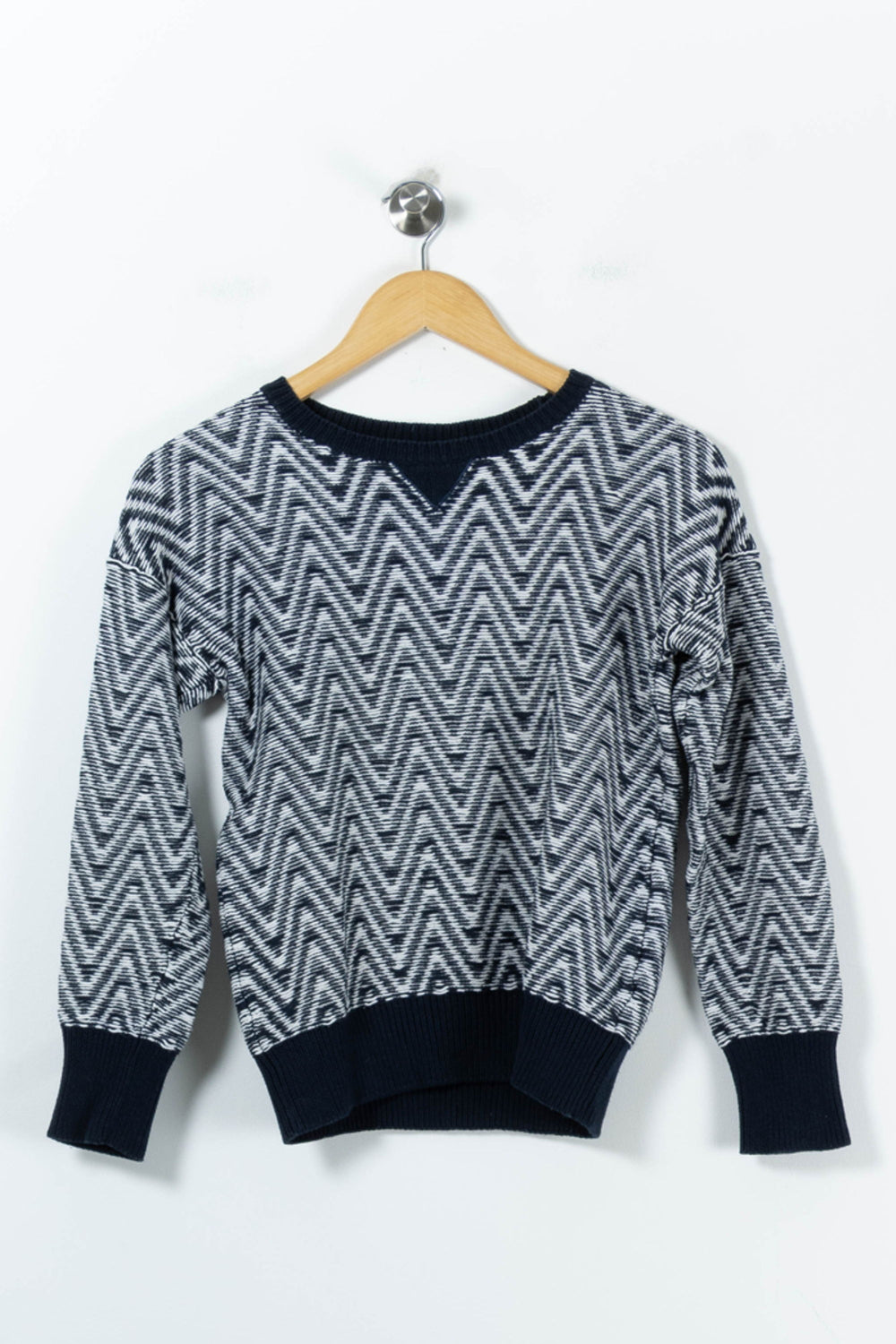 Pull Bleu et Blanc - Taille XS/34 de la marque Suncoo | PARAD91605 - Vendu par Paradigme - Image 2