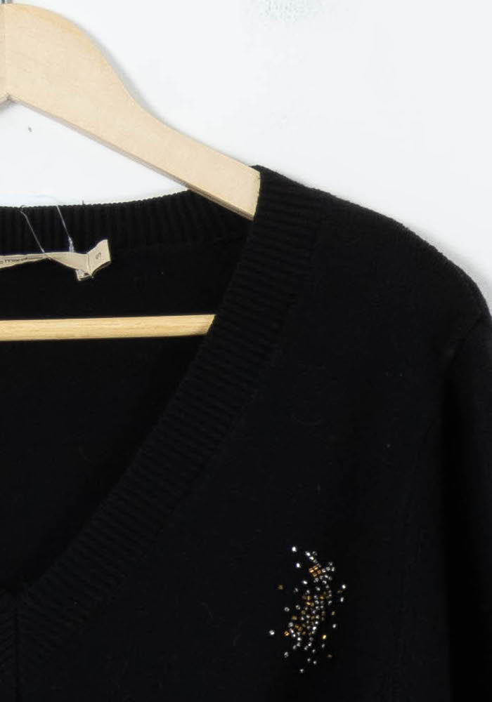 Pull Noir - Taille S/36 de la marque La Fée Maraboutée | PARAD91613 - Vendu par Paradigme - Image 3