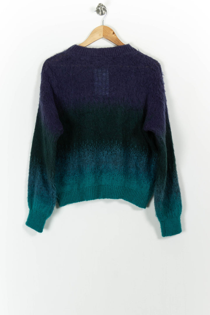 Pull Vert et Bleu - Taille S/36 de la marque La Fée Maraboutée | PARAD91614 - Vendu par Paradigme - Image 4