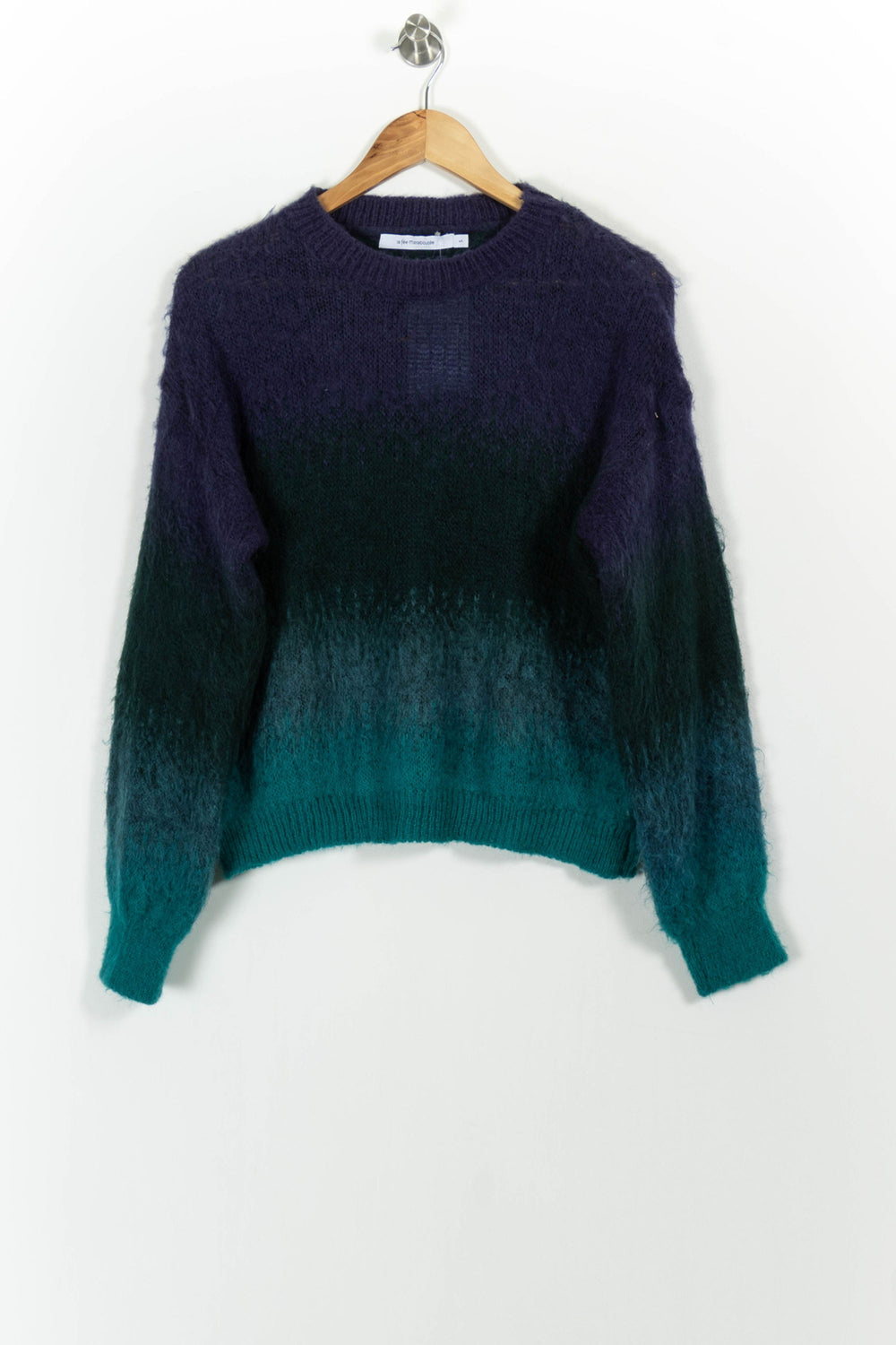 Pull Vert et Bleu - Taille S/36 de la marque La Fée Maraboutée | PARAD91614 - Vendu par Paradigme - Image 2