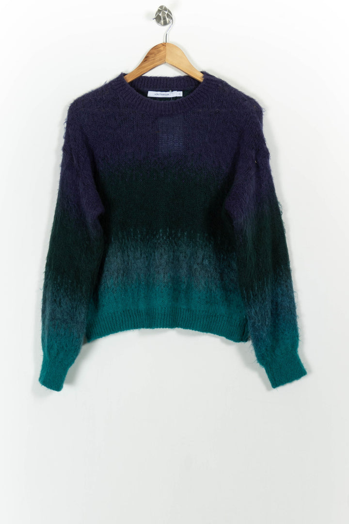 Pull Vert et Bleu - Taille S/36 de la marque La Fée Maraboutée | PARAD91614 - Vendu par Paradigme - Image 2