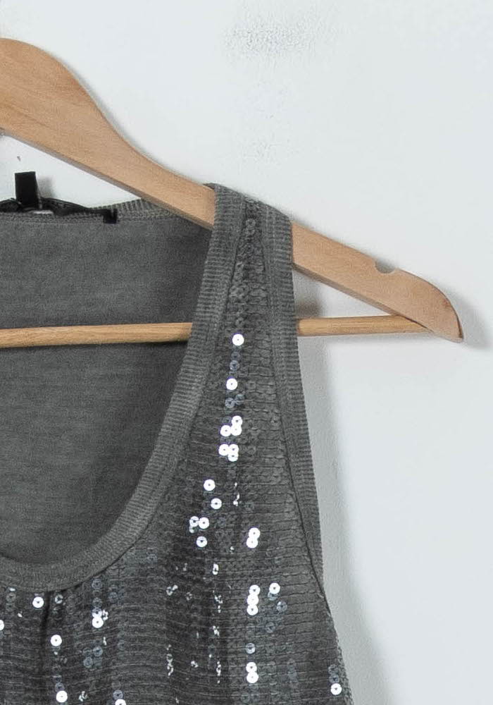 Débardeur Gris - Taille XL/42 de la marque La Fée Maraboutée | PARAD91621 - Vendu par Paradigme - Image 3