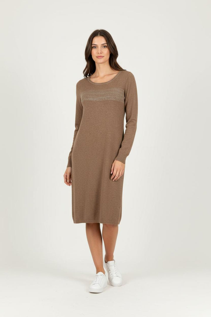 Robe Pull Marron - Taille M/38 de la marque I.Code | PARAD91628 - Vendu par Paradigme - Image 1