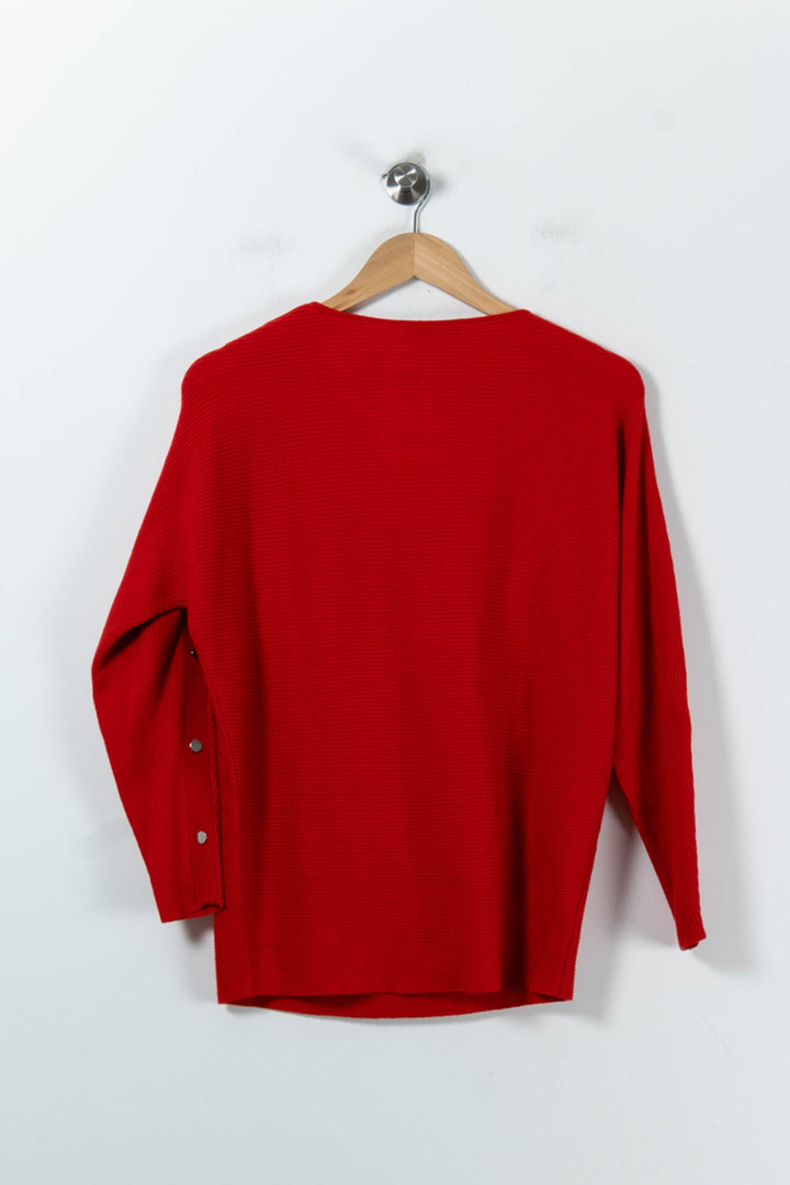 Pull Rouge - Taille XS/34 de la marque ZAPA | PARAD91632 - Vendu par Paradigme - Image 4