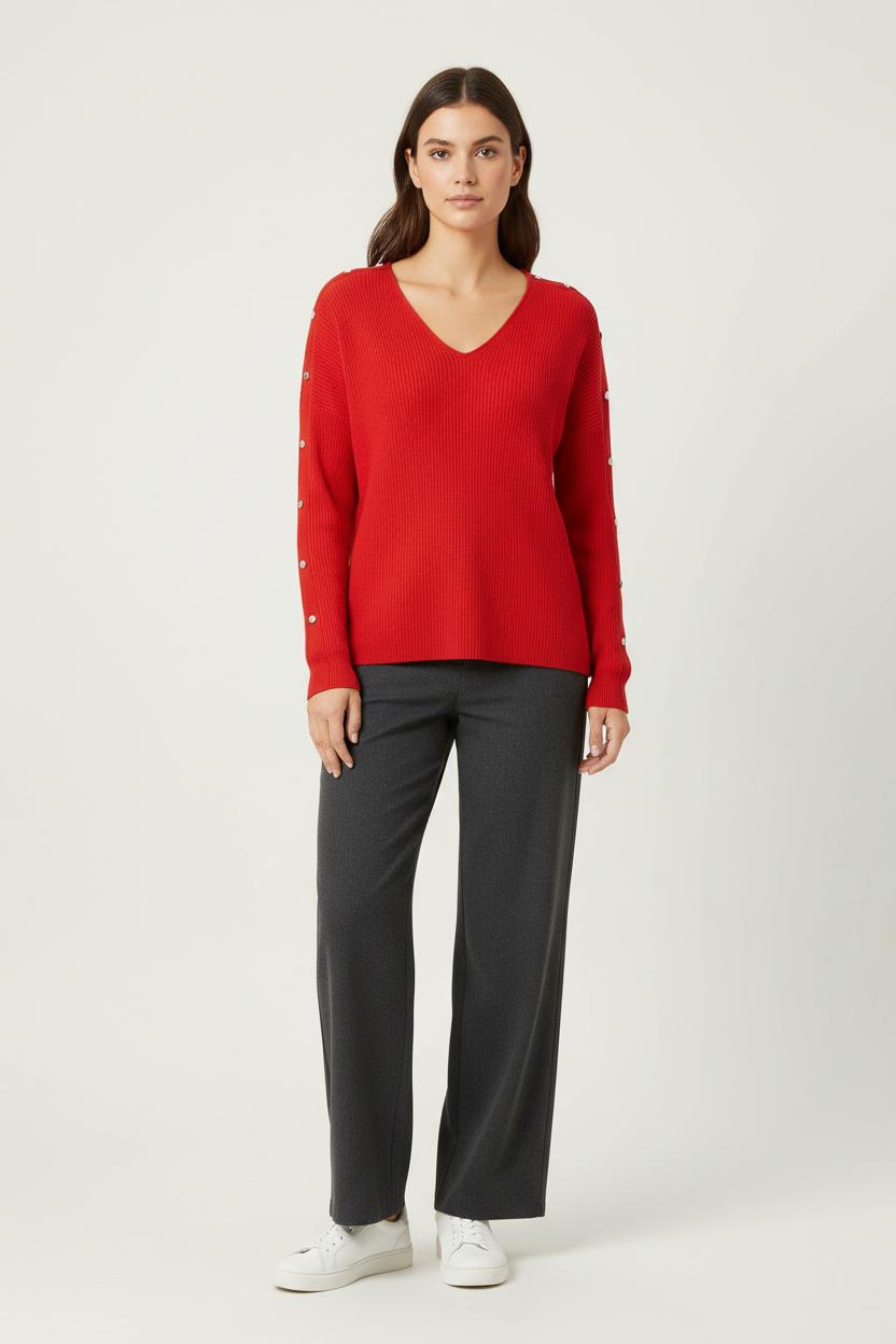 Pull Rouge - Taille XS/34 de la marque ZAPA | PARAD91632 - Vendu par Paradigme - Image 1