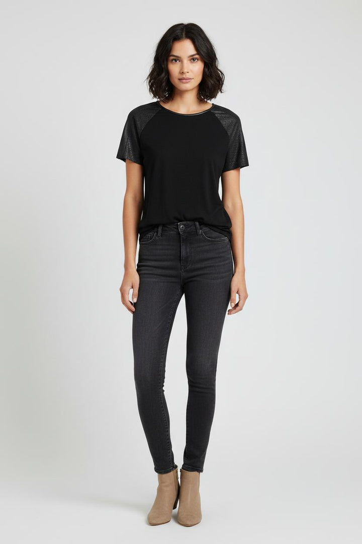 T-shirt Noir - Taille M/38 de la marque Maje | PARAD91634 - Vendu par Paradigme - Image 1