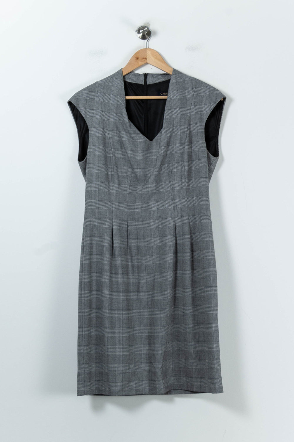 Robe Droite Grise - Taille XL/42 de la marque Caroll | PARAD91635 - Vendu par Paradigme - Image 2