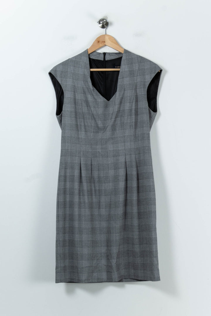 Robe Droite Grise - Taille XL/42 de la marque Caroll | PARAD91635 - Vendu par Paradigme - Image 2