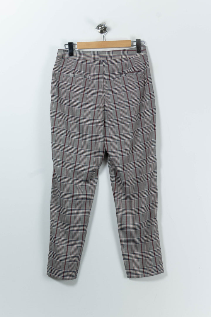 Pantalon Carreaux Gris et Bordeaux - Taille L/40 de la marque Marie Sixtine | PARAD91637 - Vendu par Paradigme - Image 4