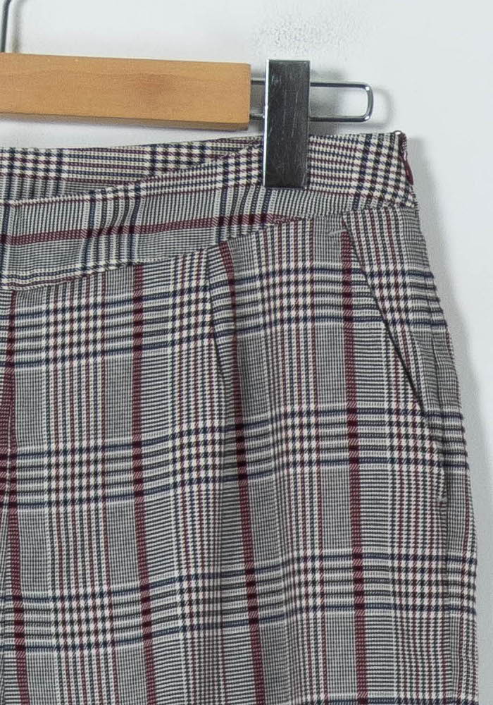 Pantalon Carreaux Gris et Bordeaux - Taille L/40 de la marque Marie Sixtine | PARAD91637 - Vendu par Paradigme - Image 3