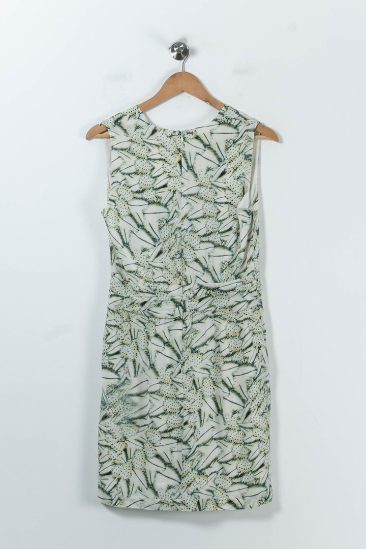 Robe Courte Blanche et Verte - Taille M/38 de la marque IKKS | PARAD91643 - Vendu par Paradigme - Image 4