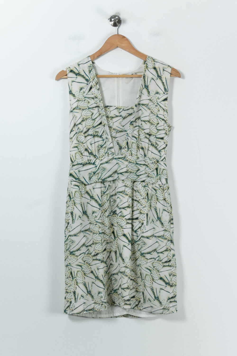 Robe Courte Blanche et Verte - Taille M/38 de la marque IKKS | PARAD91643 - Vendu par Paradigme - Image 2