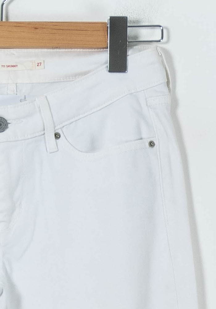 Jean Skinny Blanc - Taille S/36 de la marque Levi's | PARAD91644 - Vendu par Paradigme - Image 3