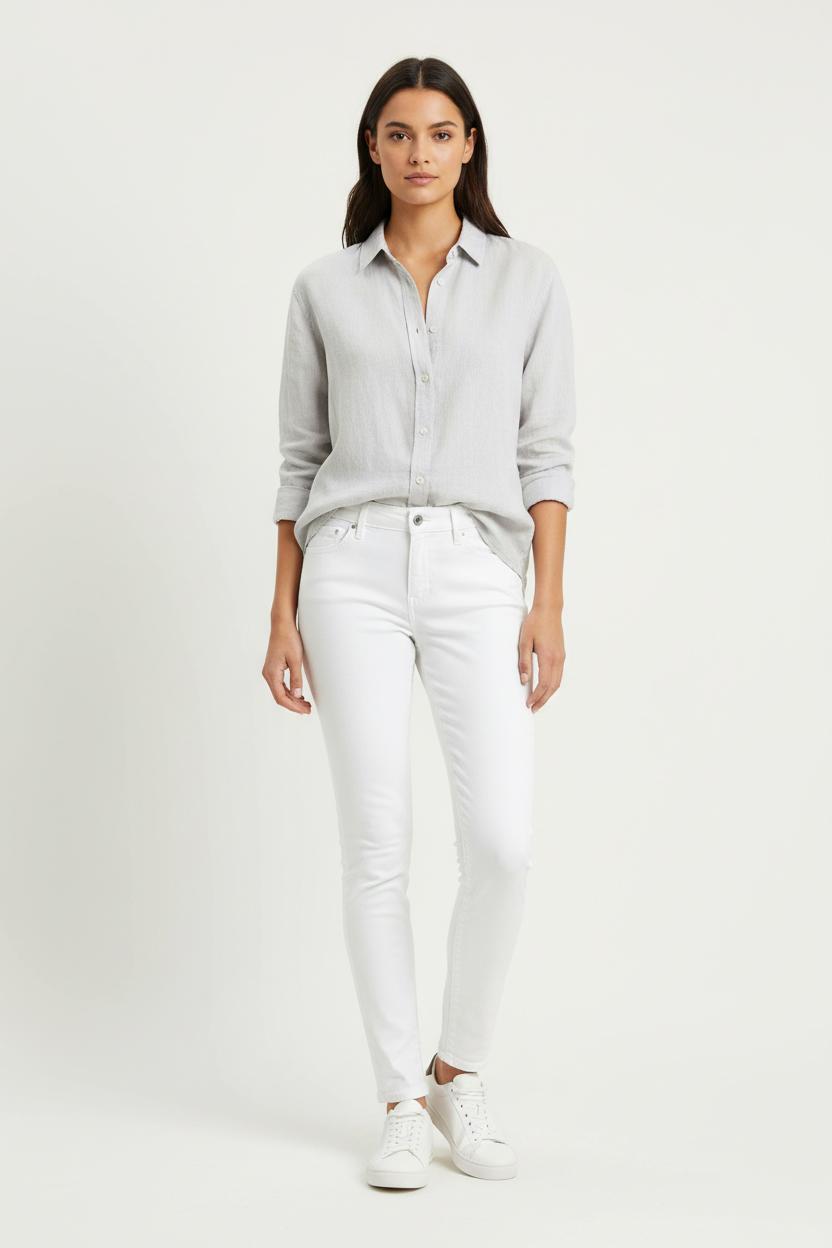 Jean Skinny Blanc - Taille S/36 de la marque Levi's | PARAD91644 - Vendu par Paradigme - Image 1