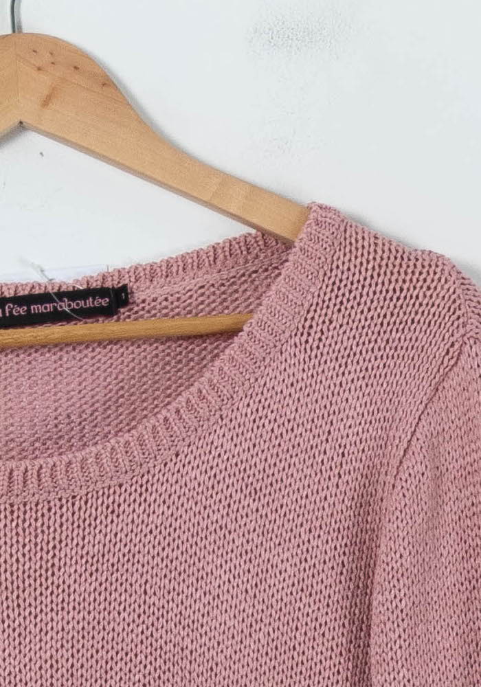 Pull Rose - Taille S/36 de la marque La Fée Maraboutée | PARAD91645 - Vendu par Paradigme - Image 3