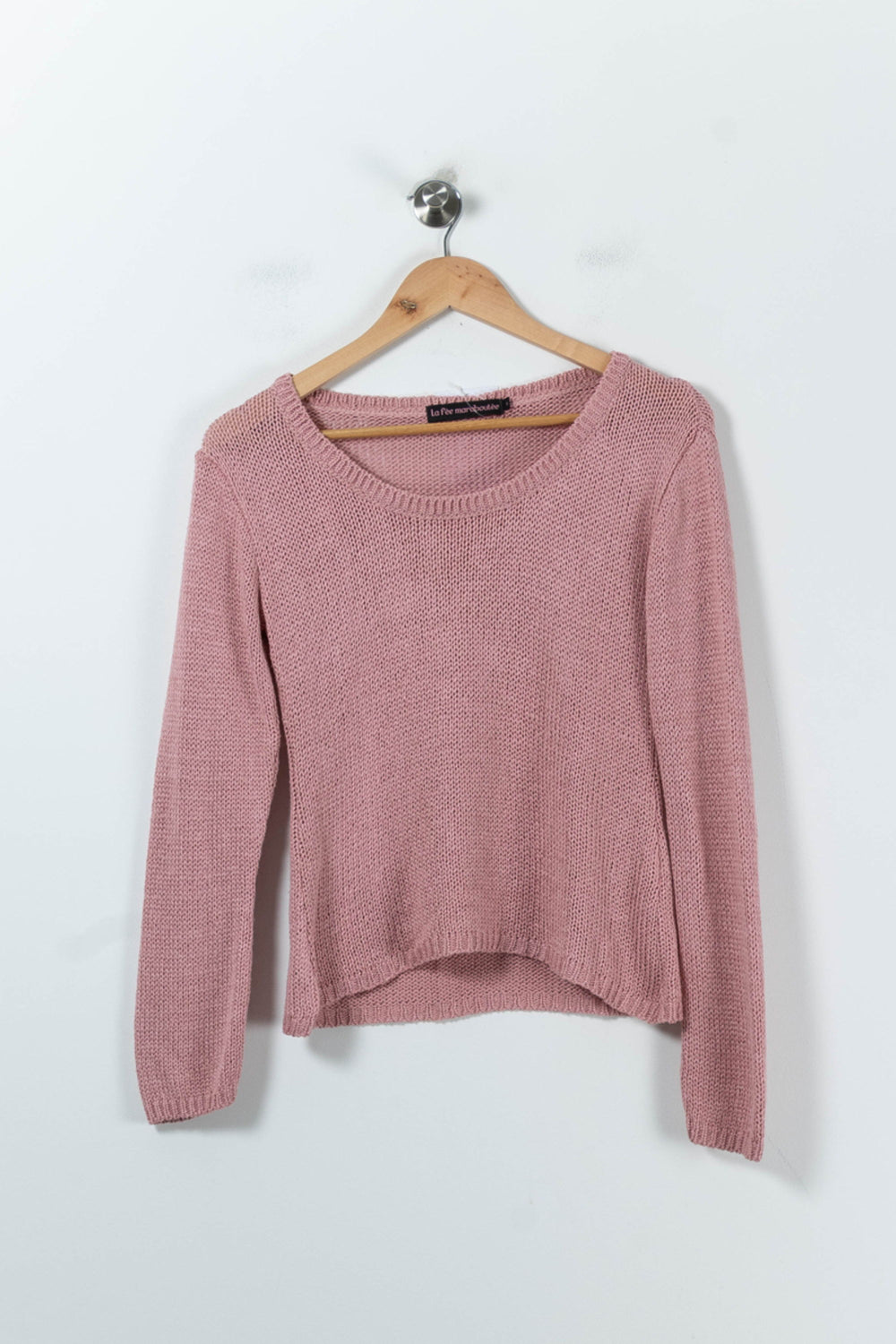 Pull Rose - Taille S/36 de la marque La Fée Maraboutée | PARAD91645 - Vendu par Paradigme - Image 2