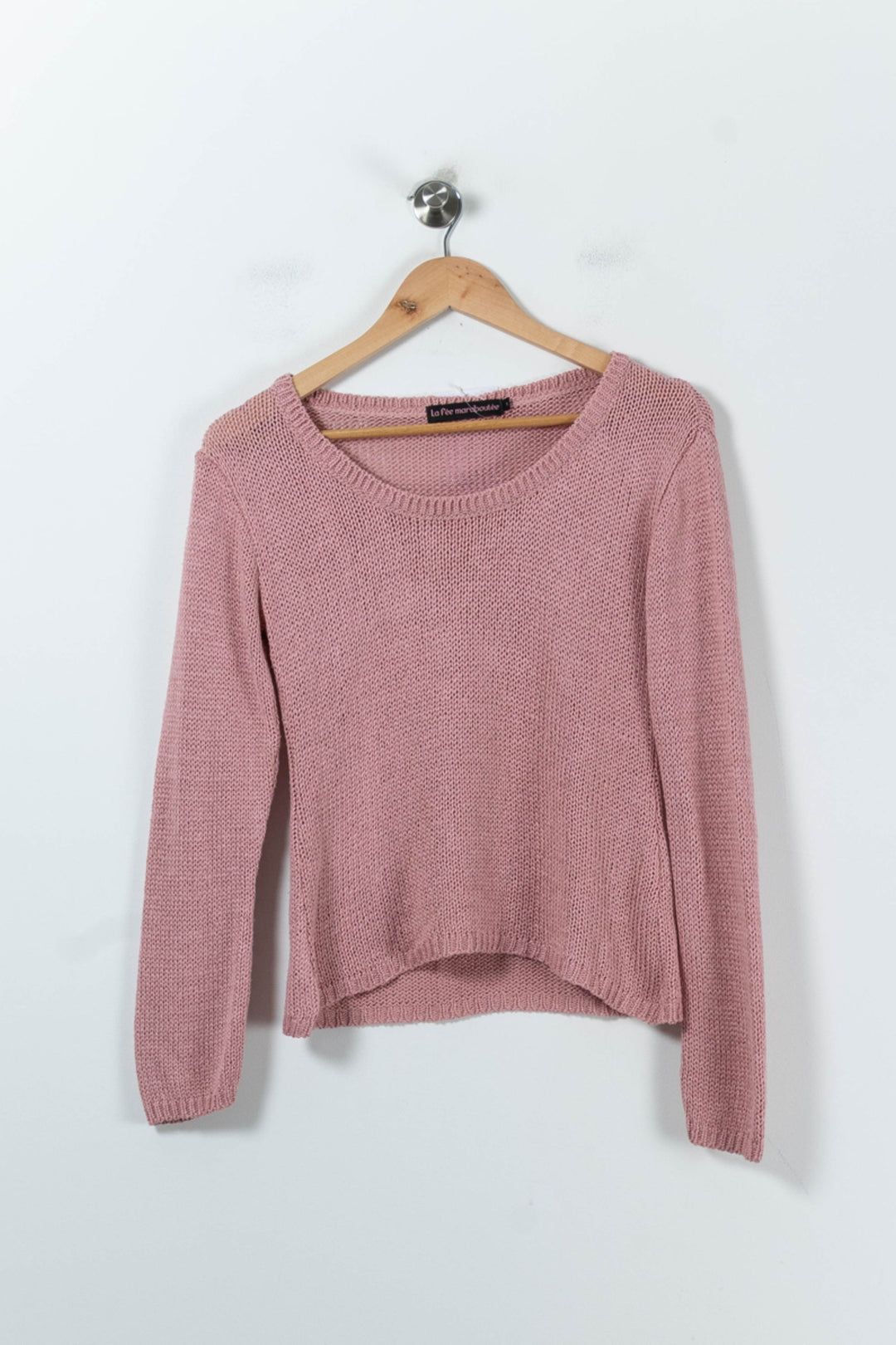 Pull Rose - Taille S/36 de la marque La Fée Maraboutée | PARAD91645 - Vendu par Paradigme - Image 2