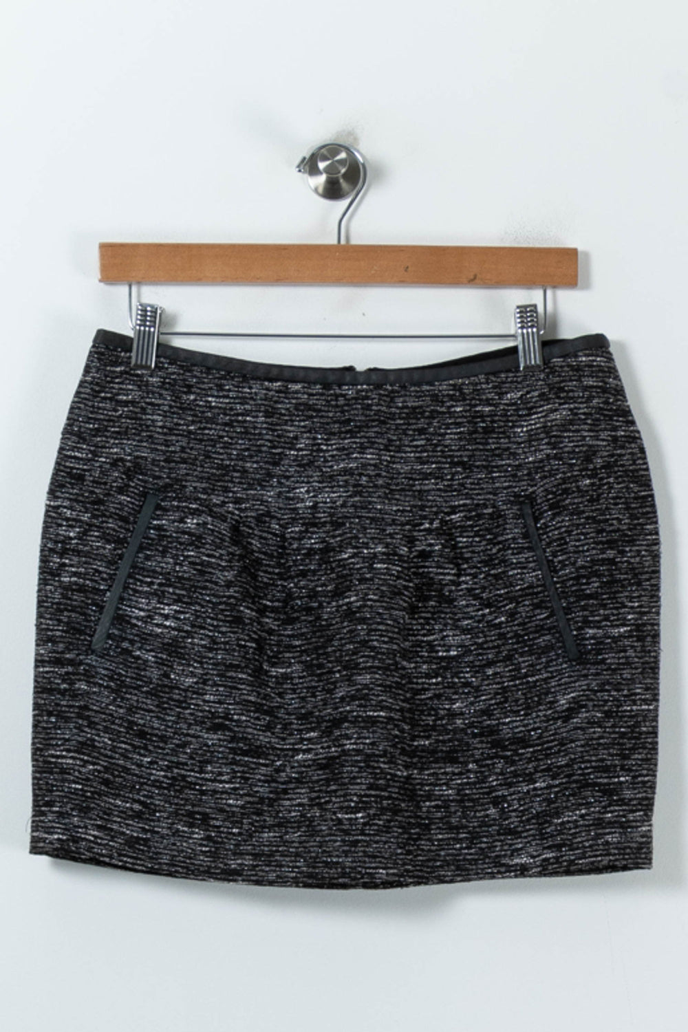 Jupe Droite Noire et Grise - Taille L/40 de la marque Kookai | PARAD91647 - Vendu par Paradigme - Image 2