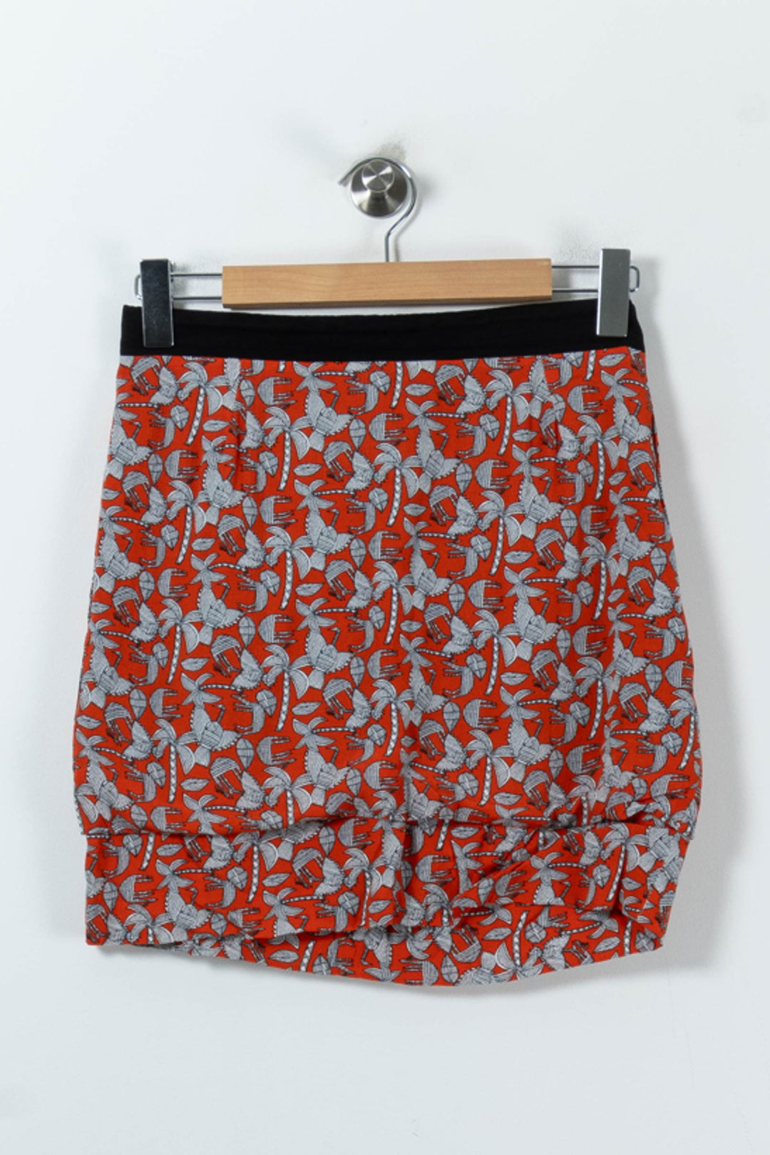 Jupe Droite Rouge et Grise - Taille M/38 de la marque Claudie Pierlot | PARAD91650 - Vendu par Paradigme - Image 2