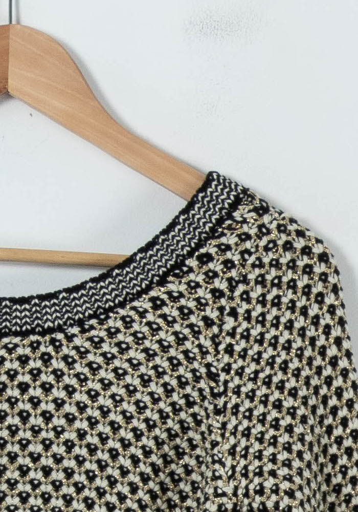 Pull Beige et Noir - Taille XS/34 de la marque Kookai | PARAD91655 - Vendu par Paradigme - Image 3