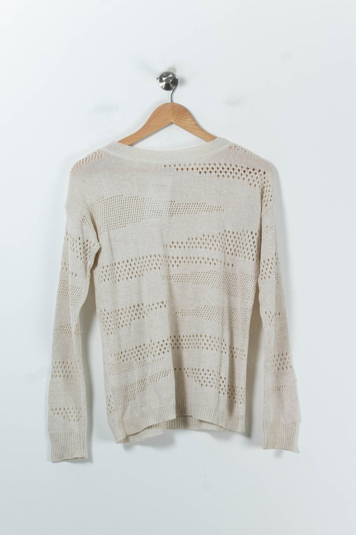 Pull Beige - Taille M/38 de la marque IKKS | PARAD91658 - Vendu par Paradigme - Image 4