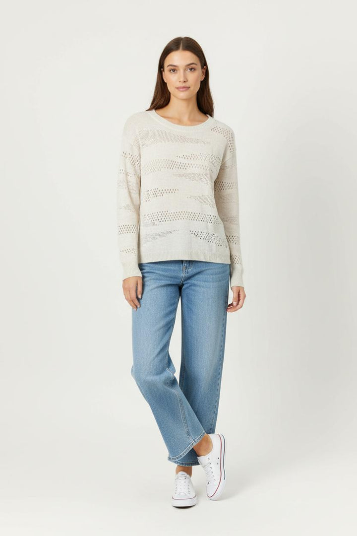 Pull Beige - Taille M/38 de la marque IKKS | PARAD91658 - Vendu par Paradigme - Image 1