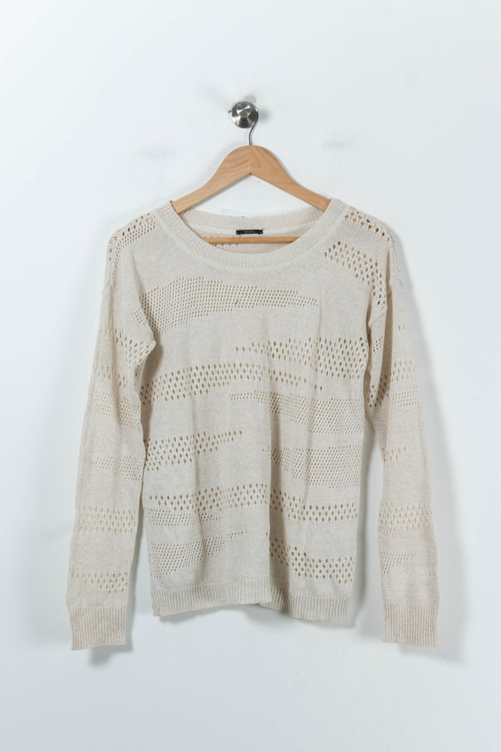 Pull Beige - Taille M/38 de la marque IKKS | PARAD91658 - Vendu par Paradigme - Image 2