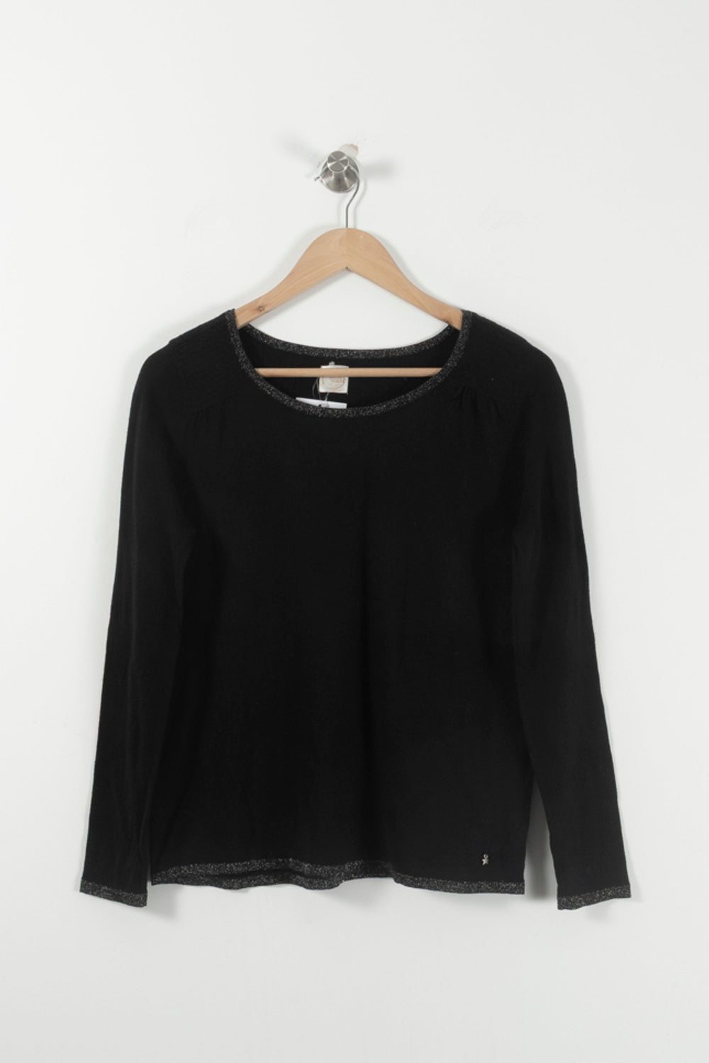 Pull Noir - Taille S/36 de la marque Des petits hauts | PARAD91659 - Vendu par Paradigme - Image 2