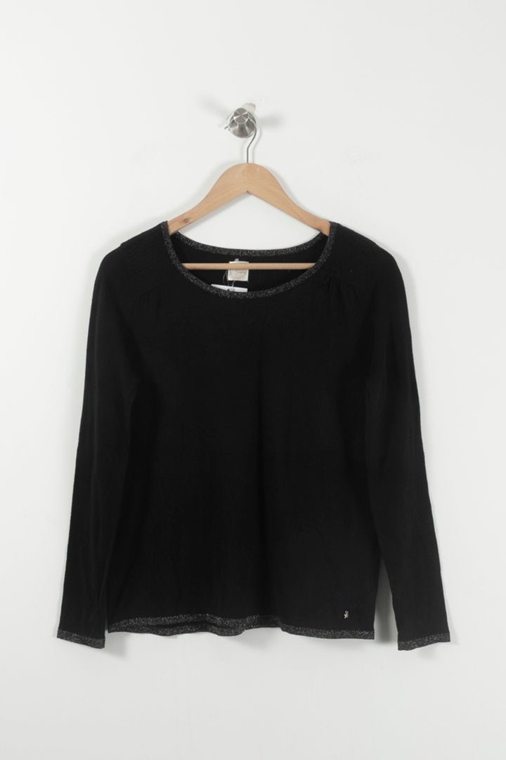 Pull Noir - Taille S/36 de la marque Des petits hauts | PARAD91659 - Vendu par Paradigme - Image 2