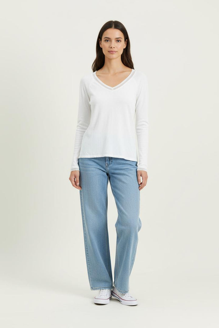 Pull Blanc - Taille S/36 de la marque Comptoir des Cotonniers | PARAD91660 - Vendu par Paradigme - Image 1