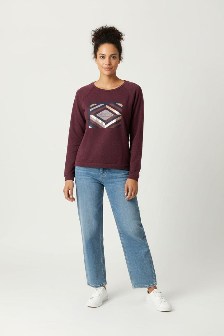 Sweatshirt Bordeaux - Taille L/40 de la marque I.Code | PARAD91662 - Vendu par Paradigme - Image 1