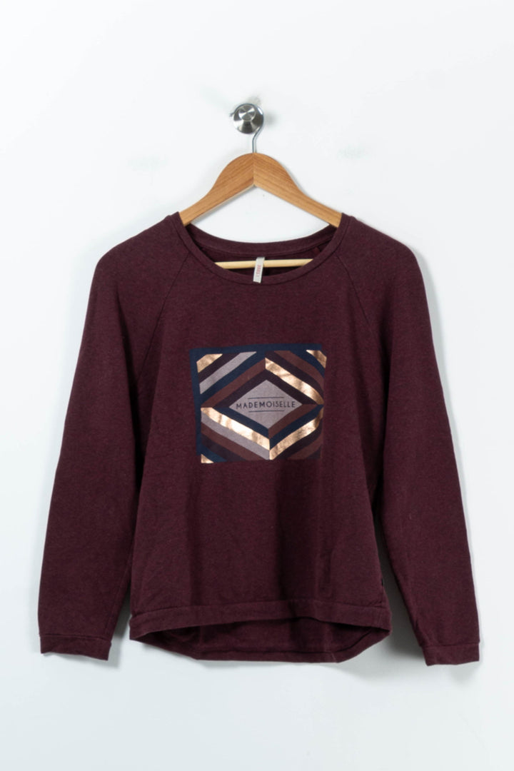 Sweatshirt Bordeaux - Taille L/40 de la marque I.Code | PARAD91662 - Vendu par Paradigme - Image 2