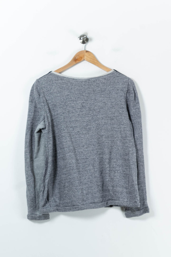 Sweat Gris et Noir - Taille L/40 de la marque Maje | PARAD91664 - Vendu par Paradigme - Image 4