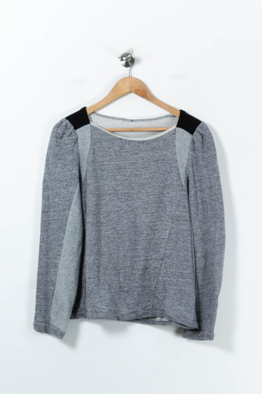 Sweat Gris et Noir - Taille L/40 de la marque Maje | PARAD91664 - Vendu par Paradigme - Image 2