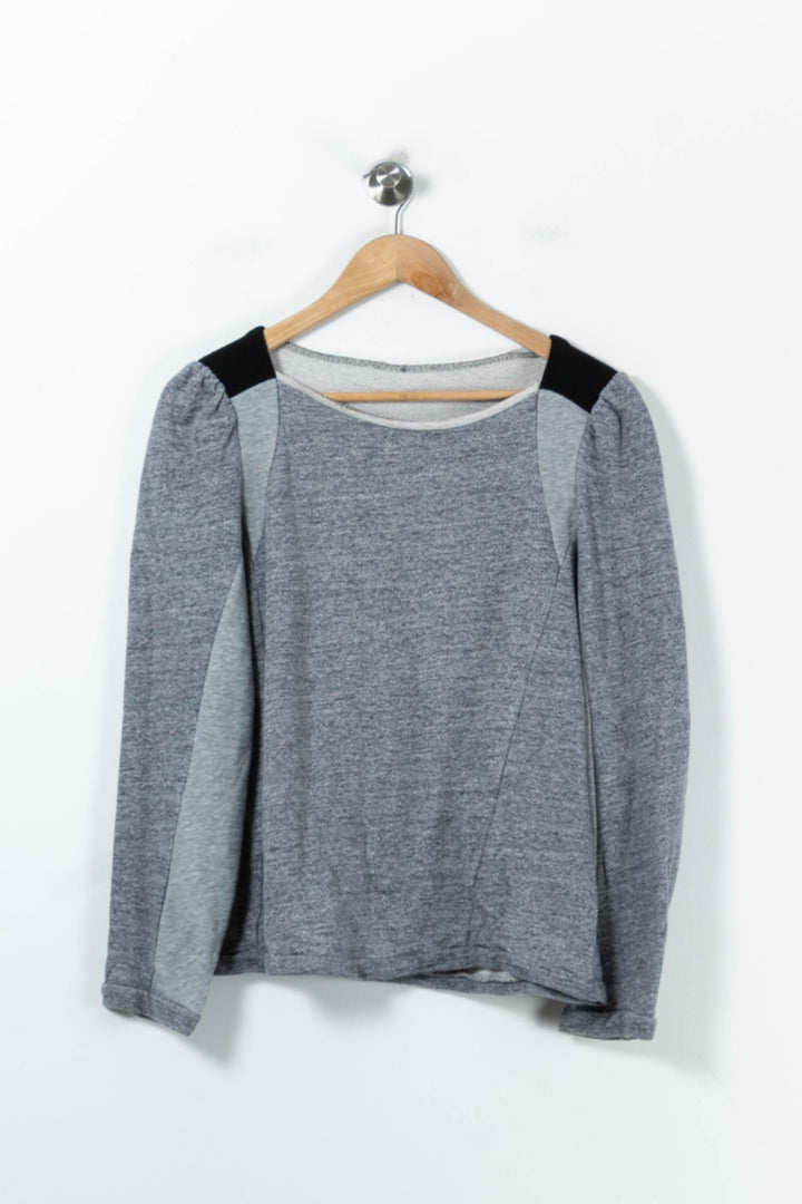 Sweat Gris et Noir - Taille L/40 de la marque Maje | PARAD91664 - Vendu par Paradigme - Image 2